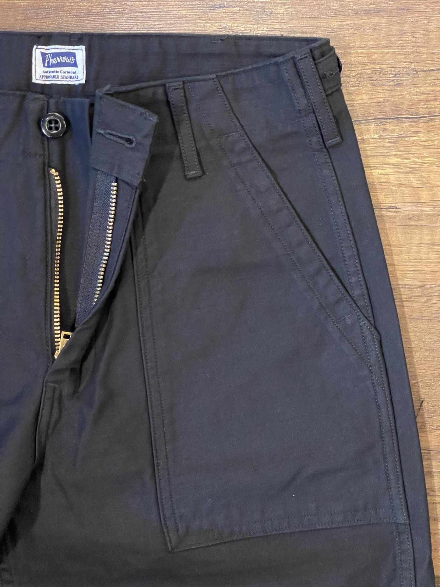Pherrow's Classic Military Baker Pants - Black