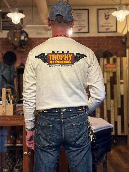Trophy Clothing 'Wing Logo" L/S Tee - Natural