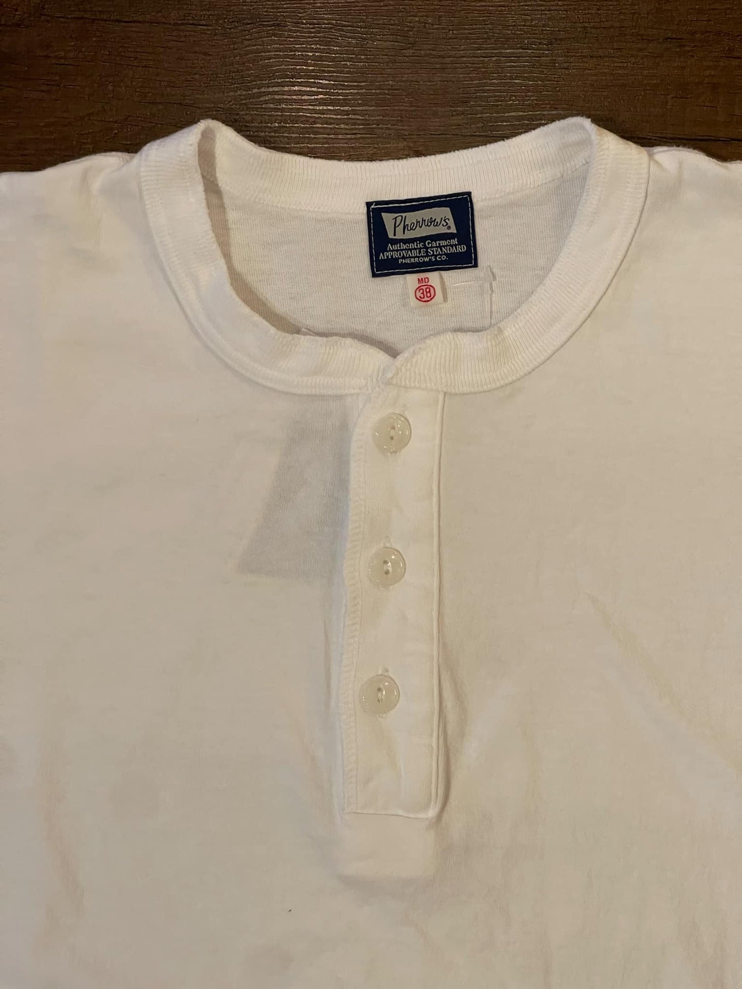 Pherrow's Classic Henley Tee - White