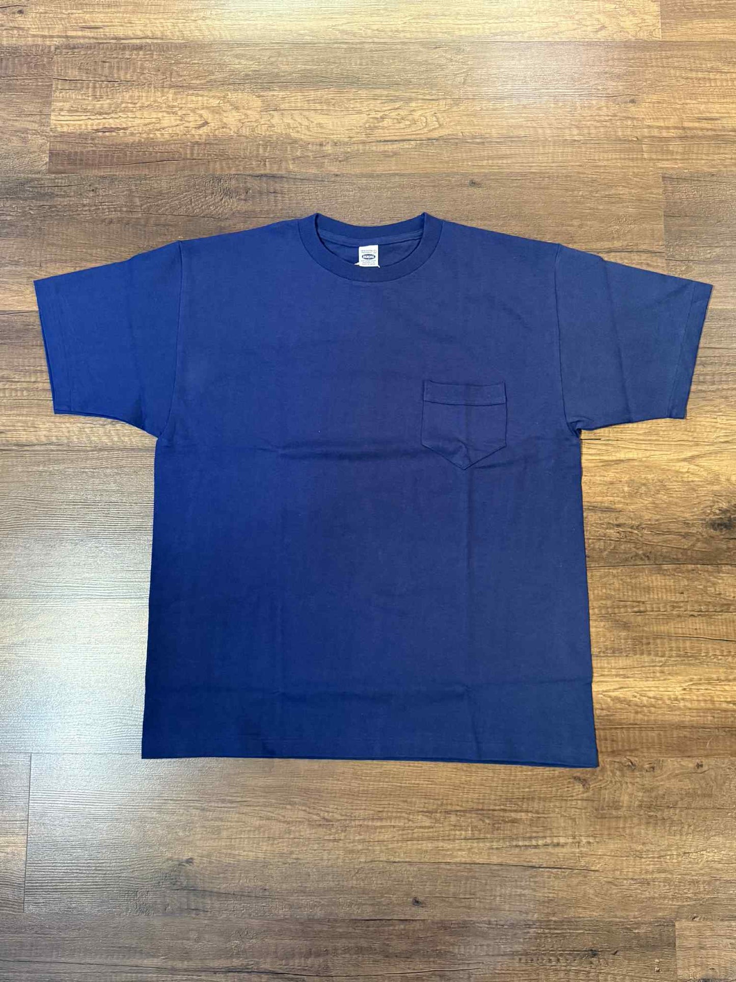 Denime Classic Pocket Crew Neck Tee - Navy