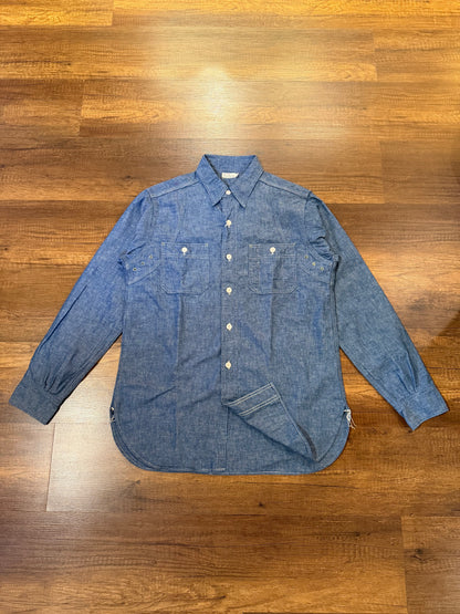Warehouse & Co Lot 3064 Ventilation Triple Stitch Chambray Shirt