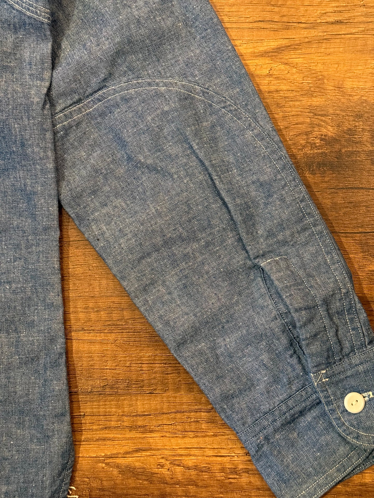 Warehouse & Co Lot 3064 Ventilation Triple Stitch Chambray Shirt