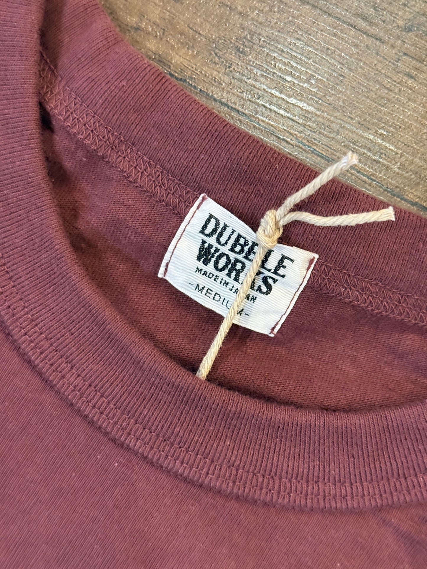 Dubble Works 7.7oz "Fallen Cotton" Crew Neck Tee - Bordeaux