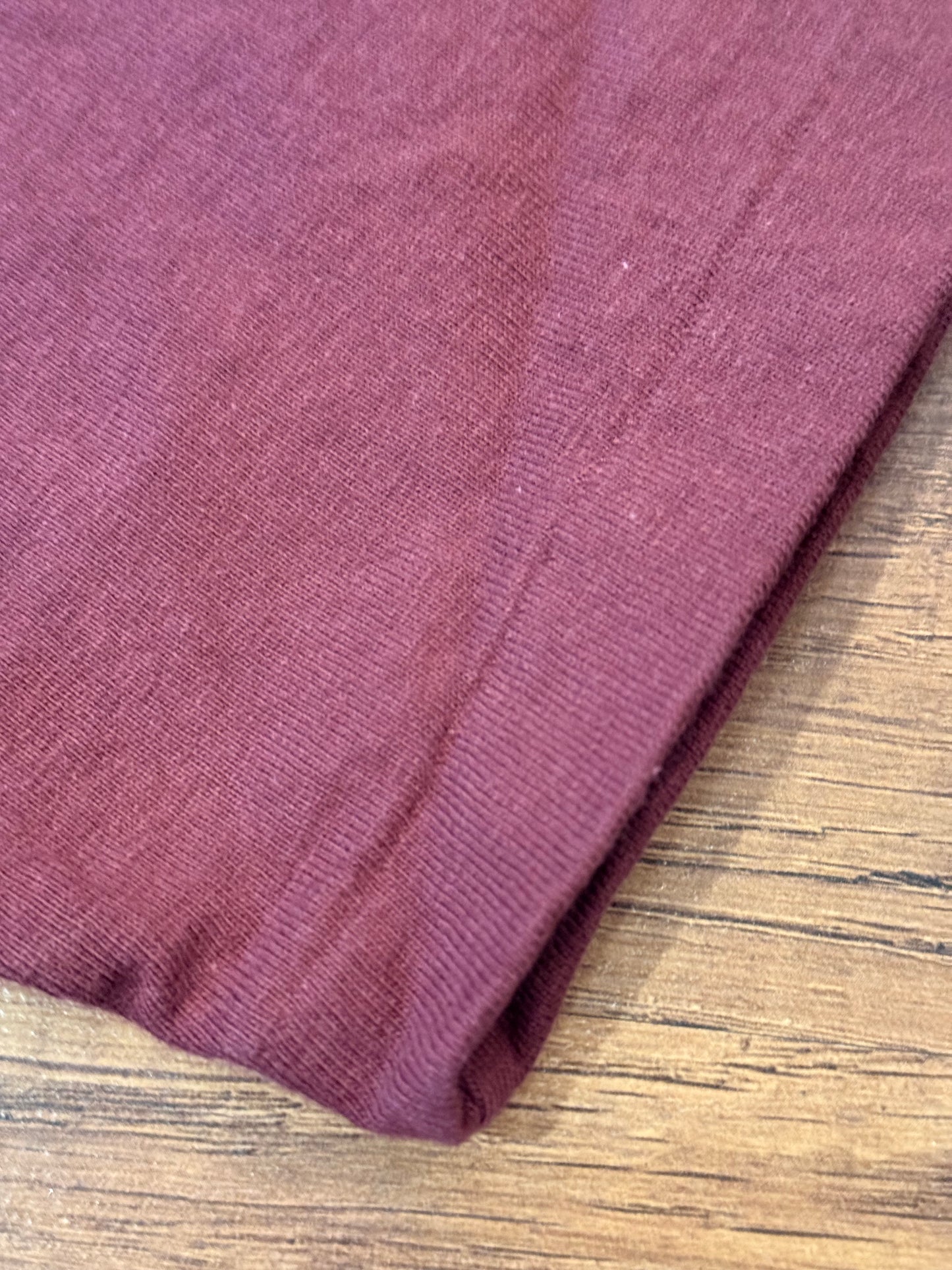 Dubble Works 7.7oz "Fallen Cotton" Crew Neck Tee - Bordeaux