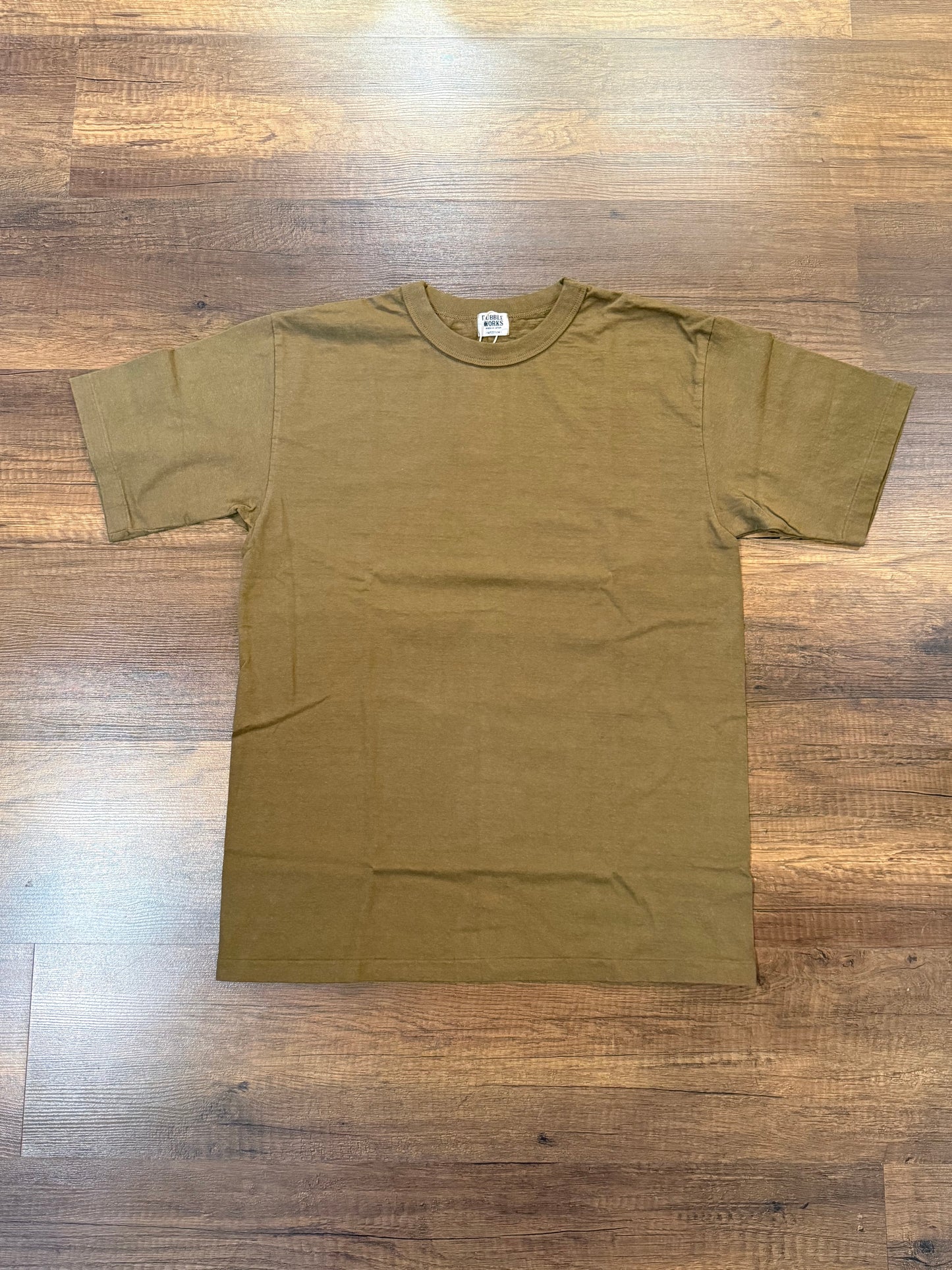 Dubble Works 7.7oz "Fallen Cotton" Crew Neck Tee - Khaki