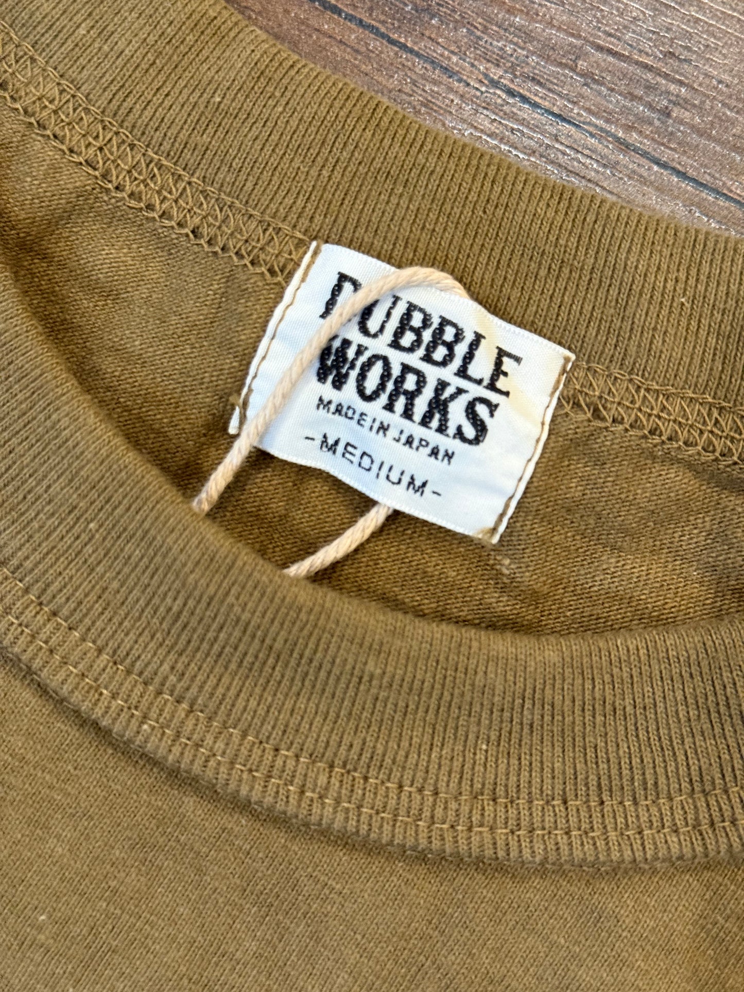 Dubble Works 7.7oz "Fallen Cotton" Crew Neck Tee - Khaki