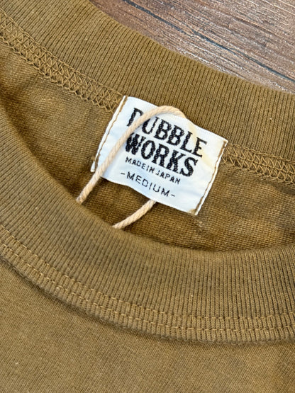 Dubble Works 7.7oz "Fallen Cotton" Crew Neck Tee - Khaki