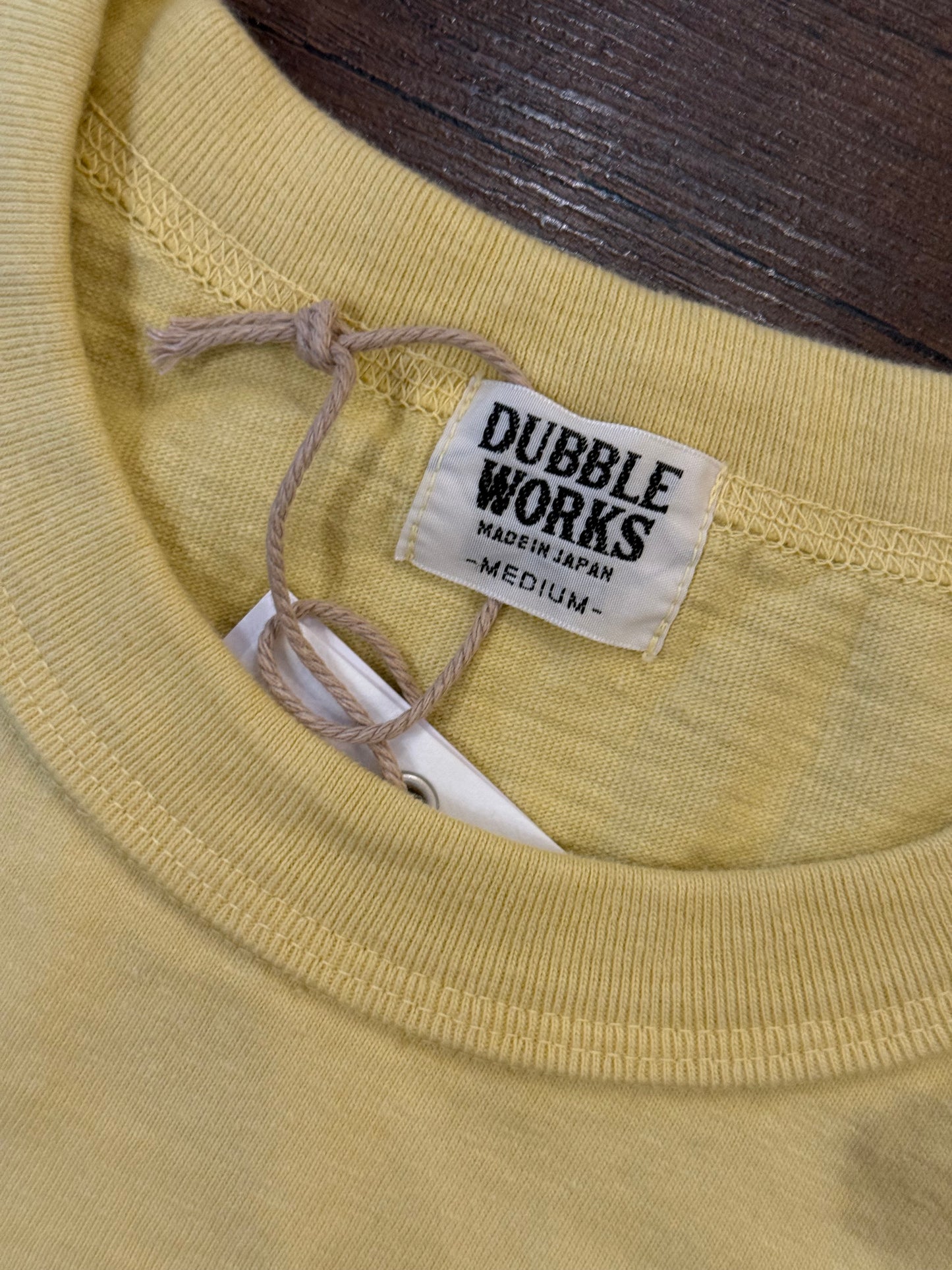 Dubble Works 7.7oz "Fallen Cotton" Crew Neck Tee - Light Yellow
