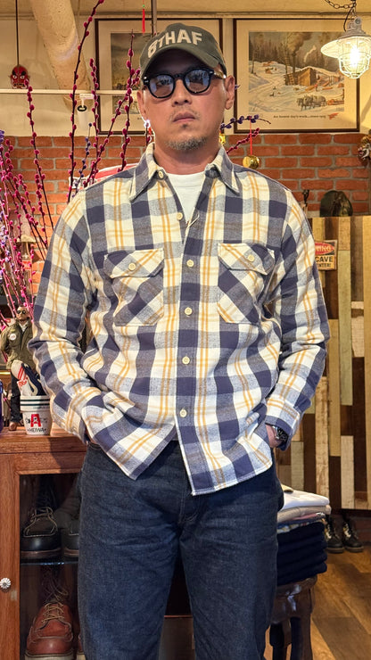 Warehouse & Co Flannel Shirt - Navy