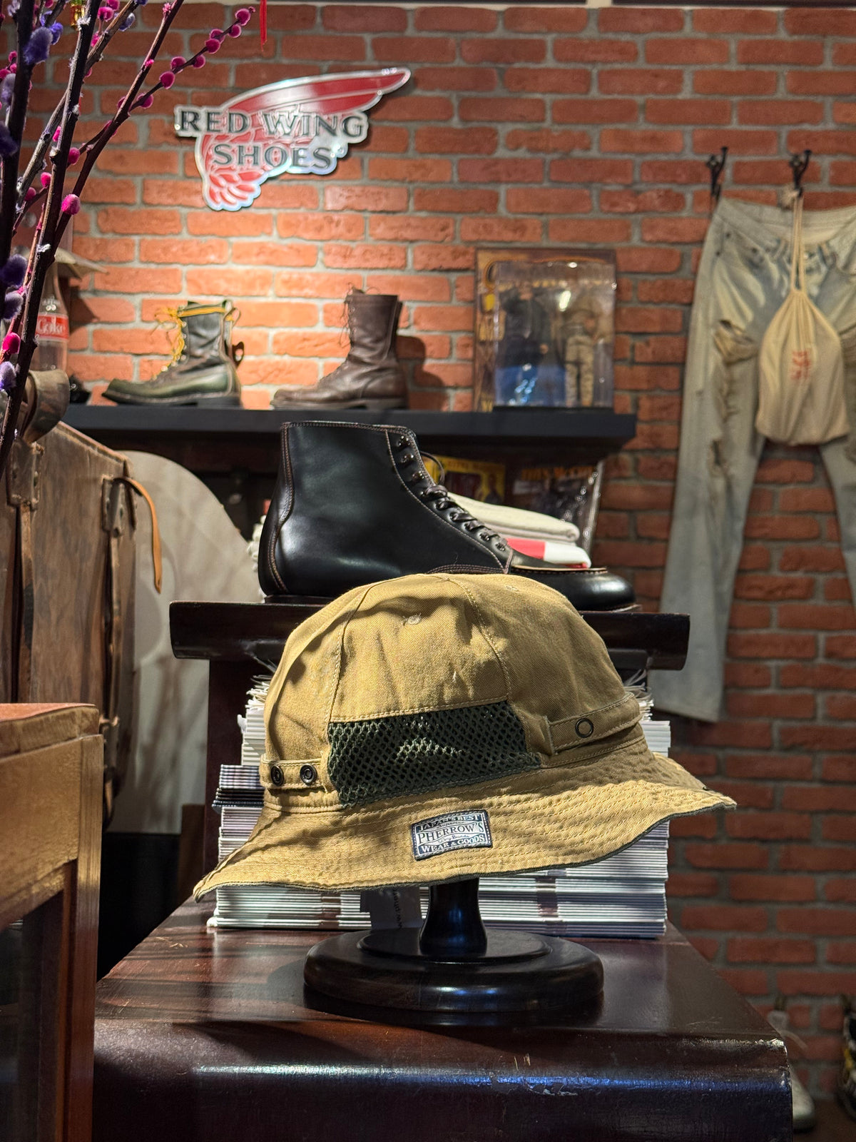 Pherrow's U.S Army Bonnie Hat ( Reversible ) - Olive