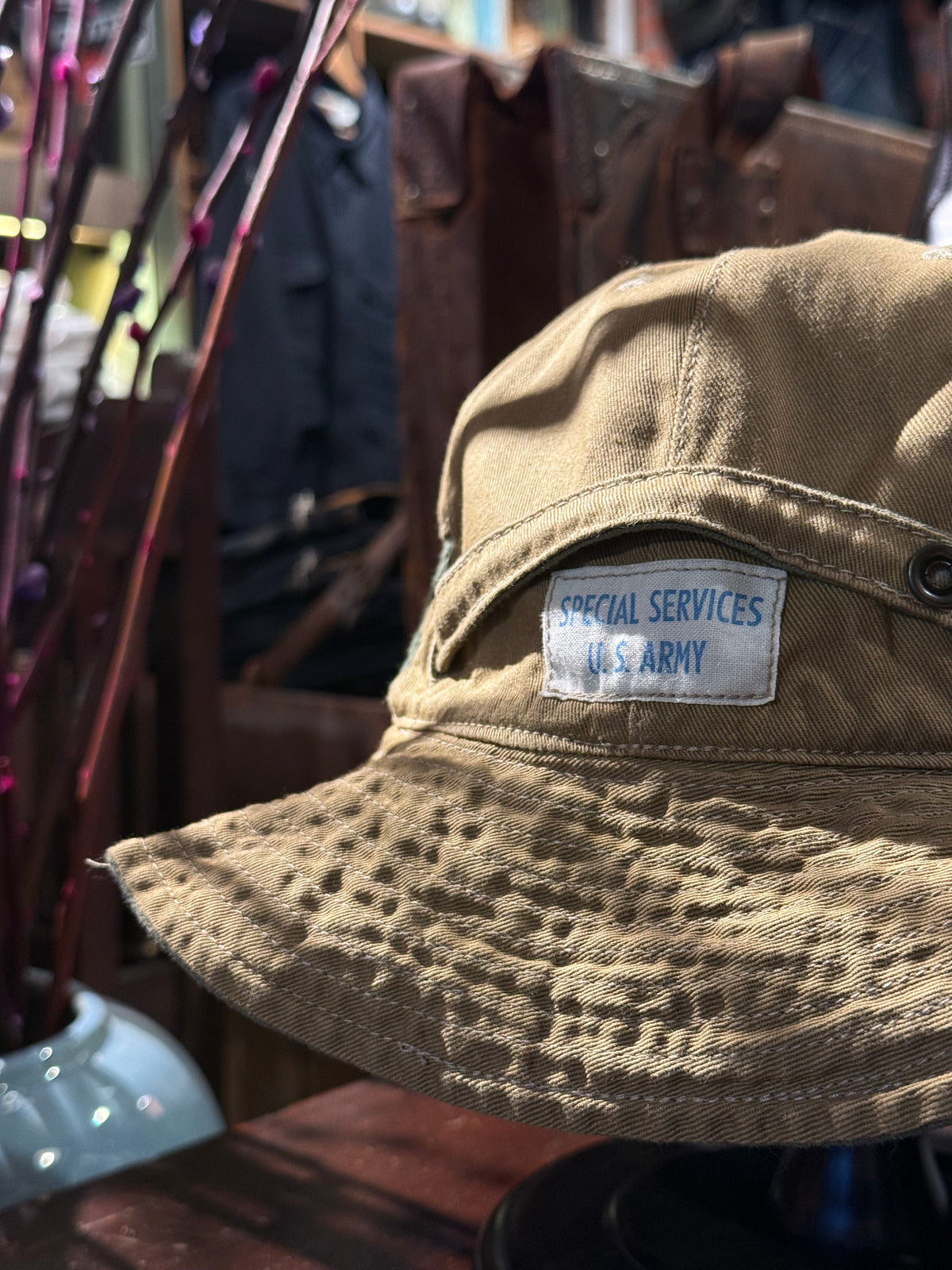 Pherrow's U.S Army Bonnie Hat ( Reversible ) - Olive