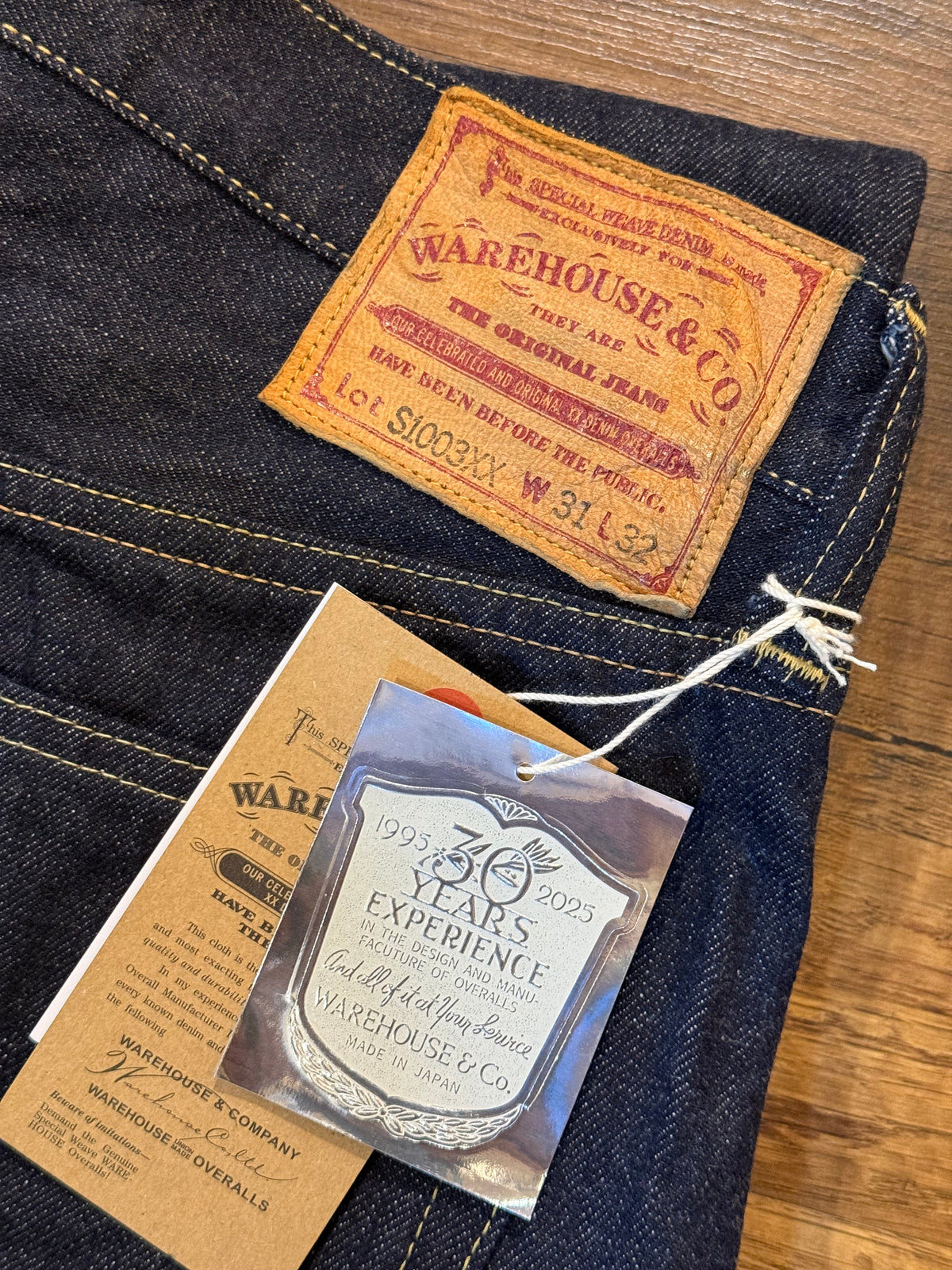 Warehouse & Co Lot S1003XX 30th Anniversary Denim - One Washed