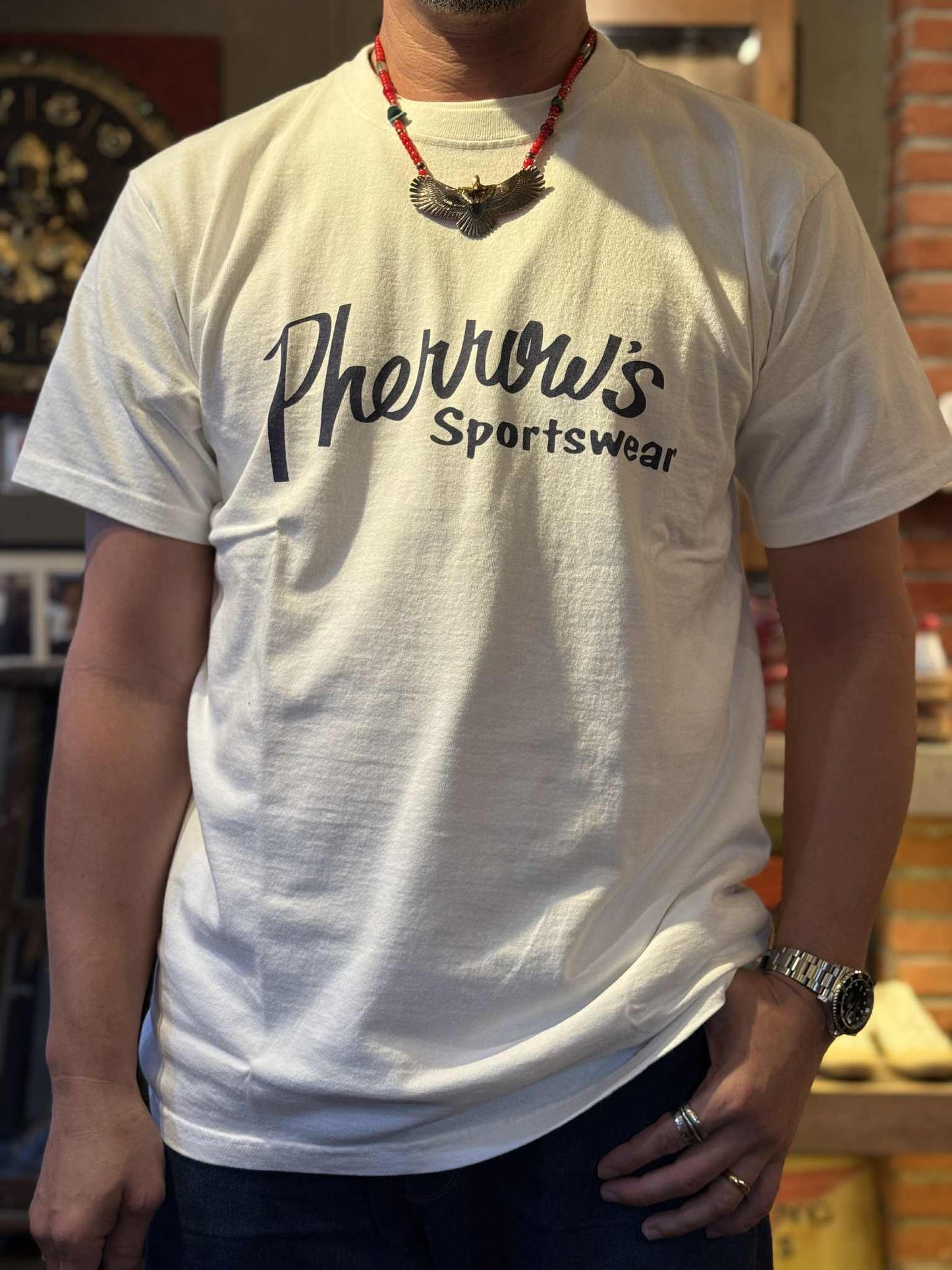 Pherrow's Classic Logo Tee - White