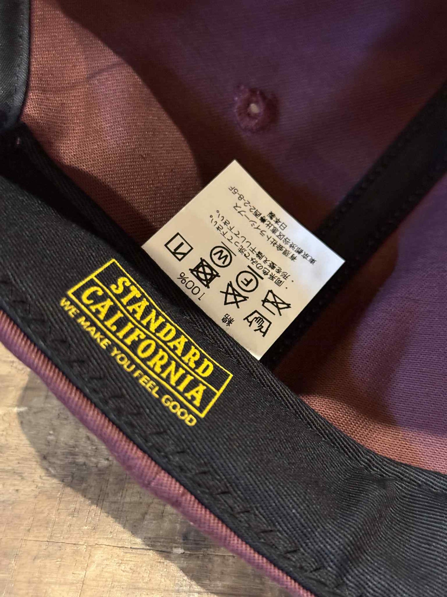 Standard California "Diner Logo" Patch Baseball Cap - Burgundy