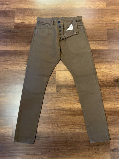 Pure Blue Japan 1175-OLV Heavy Duck Cloth Relaxed Tapered Pants