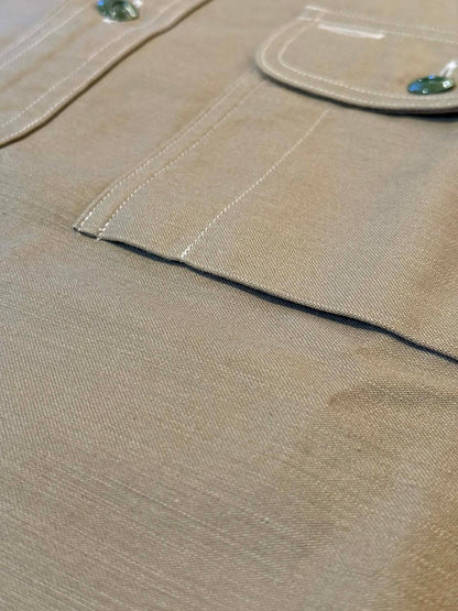 Trophy Clothing "Harvest" Back Satin L/S Shirt - Khaki