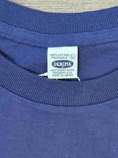 Denime Classic Pocket Crew Neck Tee - Navy
