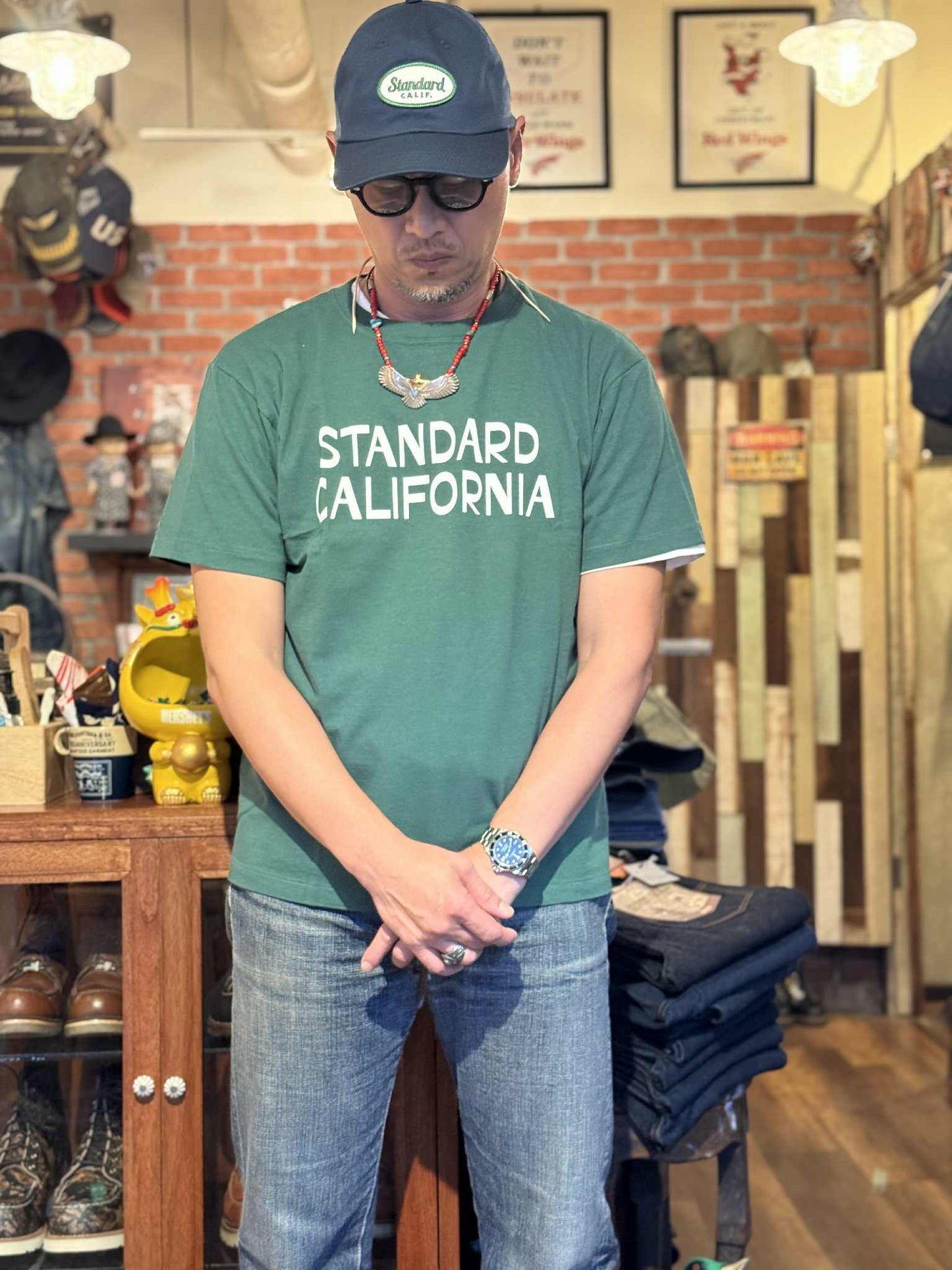Standard California x Jeff US Cotton Logo Tee