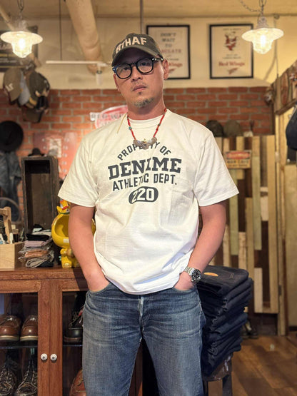 Denime "Athletic Dept" Tee - Off White