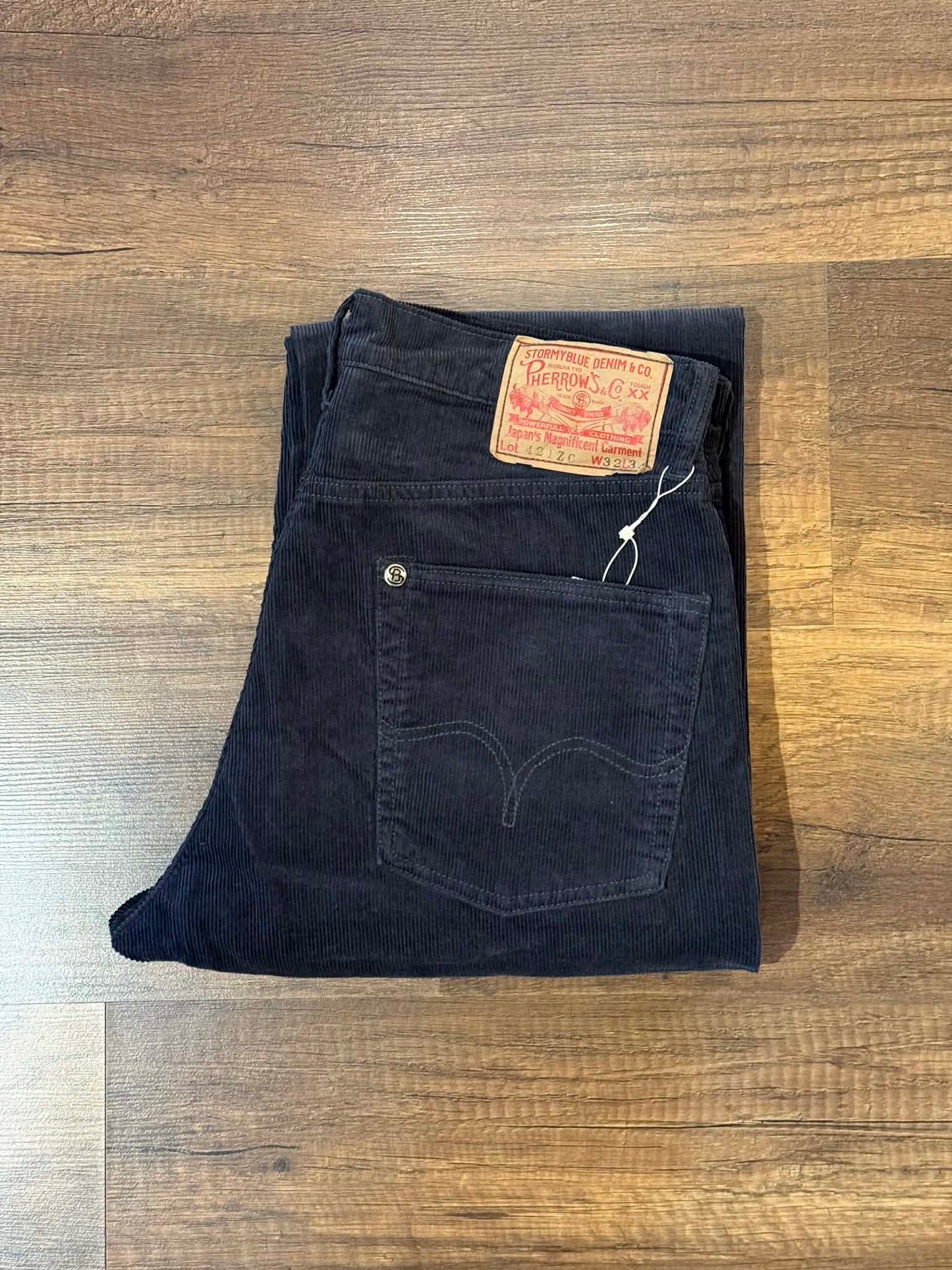 Pherrow's 5 Pockets Corduroy Pants -  Charcoal