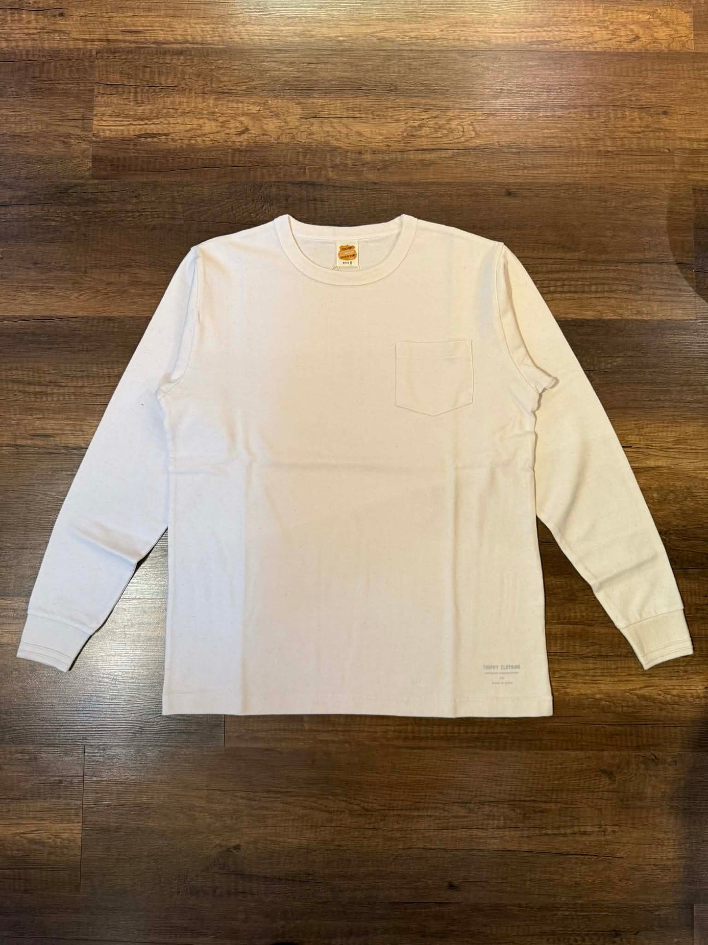 Trophy Clothing 'Wing Logo" L/S Tee - Natural