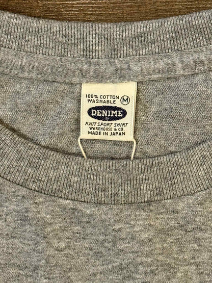 Denime Classic Pocket Crew Neck Tee - Grey