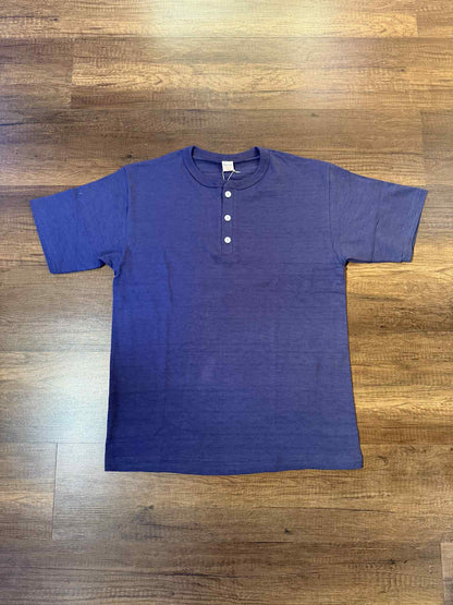 Warehouse & Co Lot 4601 Classic Henley Tee - Egg Plant