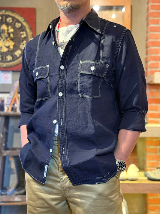 Pherrow's Classic Work Shirt - Indigo