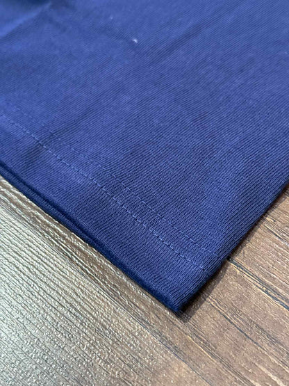 Denime Classic V-Gusset Crew Neck Tee - Navy