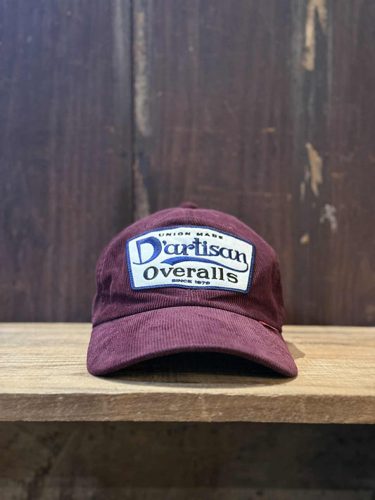 Studio D'Artisan Corduroy Cap - Burgundy
