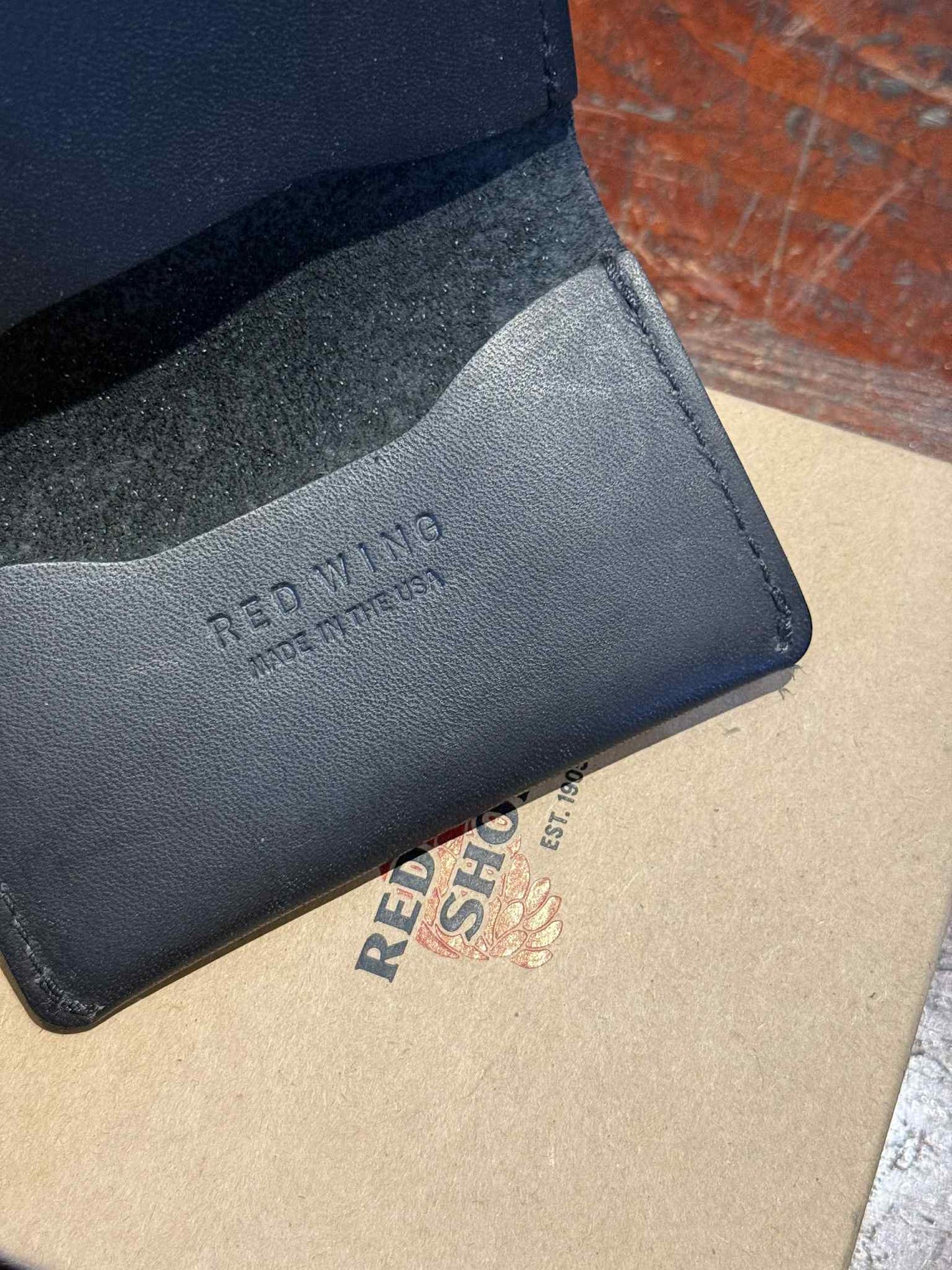 Red Wing Shoes Card Holder