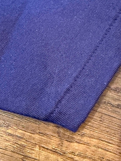 Warehouse & Co Lot 4112 Panel Border Tee - Navy x Bordeaux