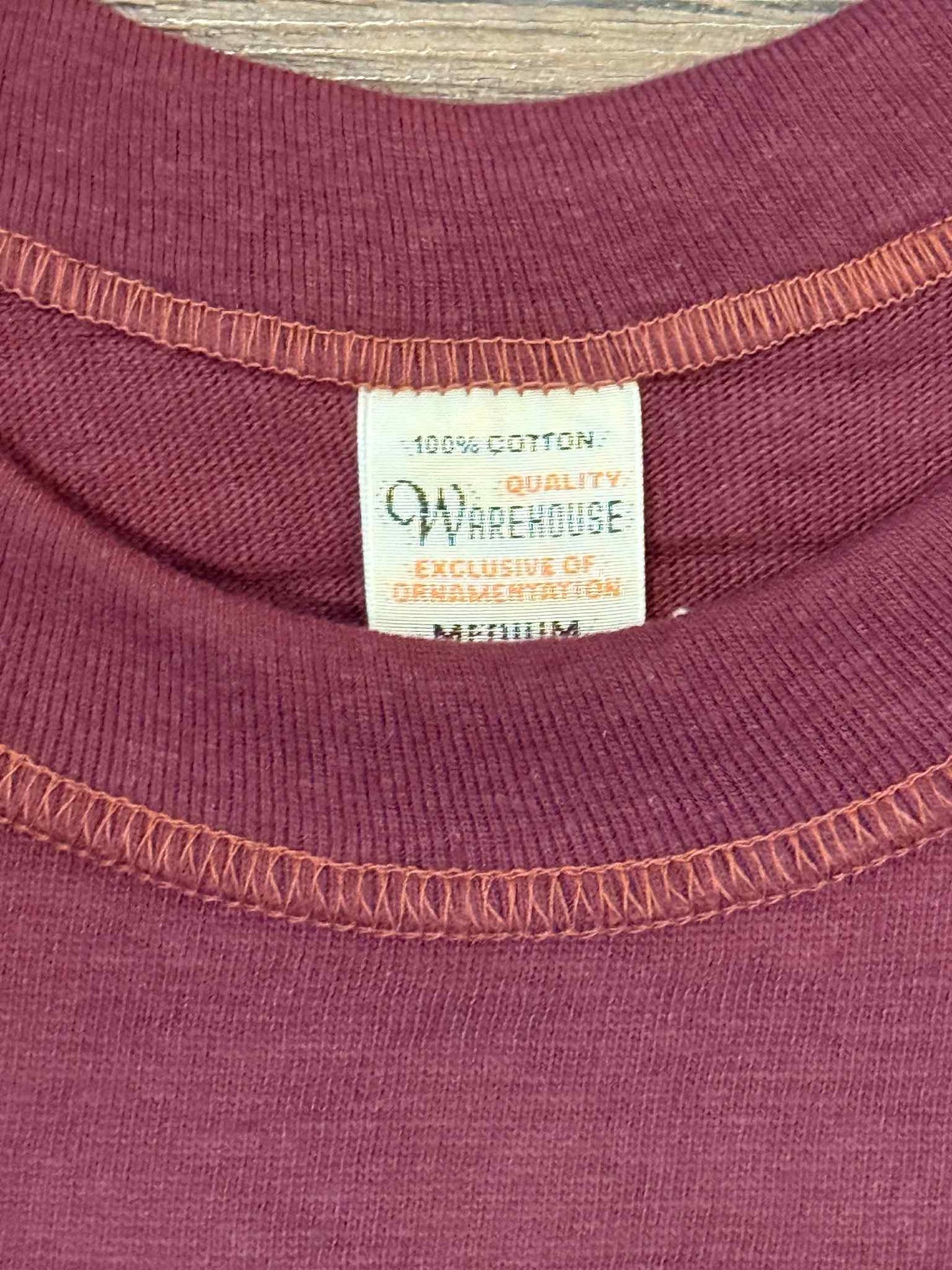 Warehouse & Co Lot 4048 "Freedom" Crew Neck Tee - Bordeaux