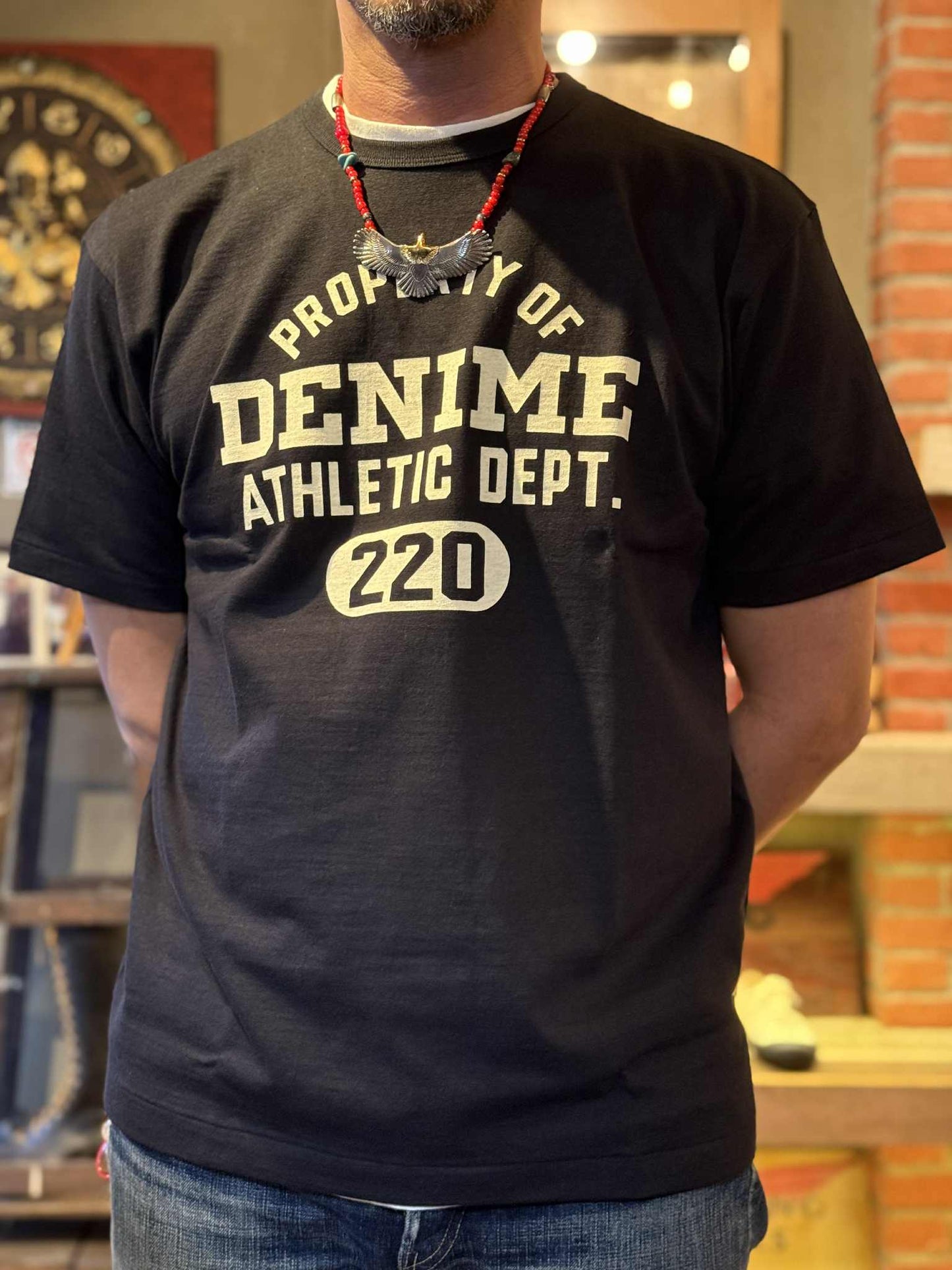 Denime "Athletic Dept" Tee - Black