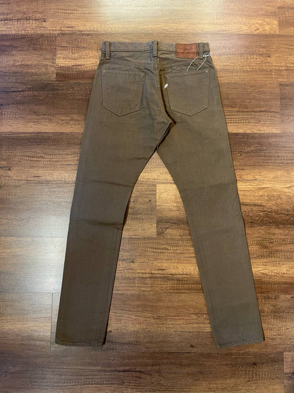 Pure Blue Japan 1175-OLV Heavy Duck Cloth Relaxed Tapered Pants
