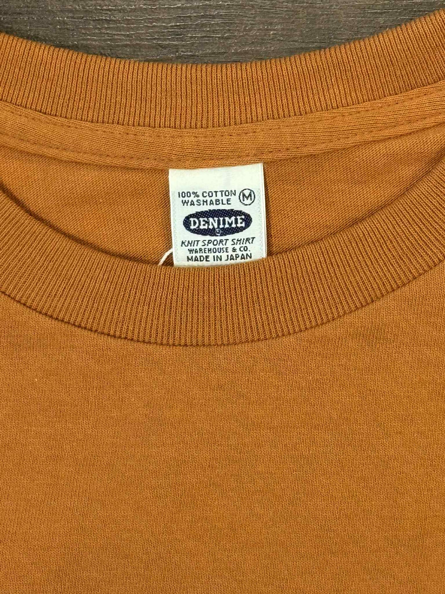 Denime Classic Pocket Crew Neck Tee - Brick