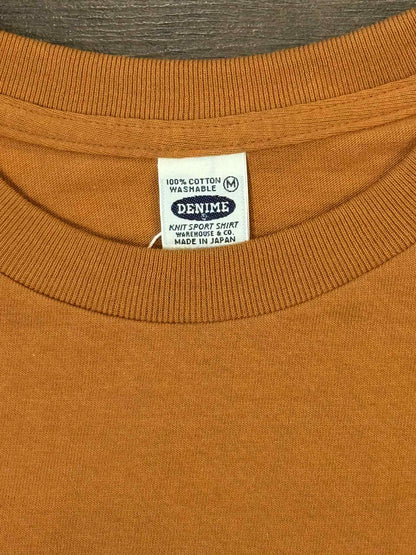 Denime Classic Pocket Crew Neck Tee - Brick