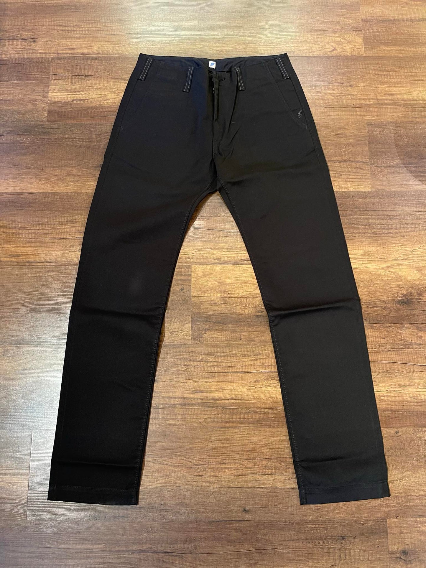 Pure Blue Japan High Density Twill Chino - Black