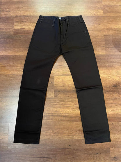 Pure Blue Japan High Density Twill Chino - Black
