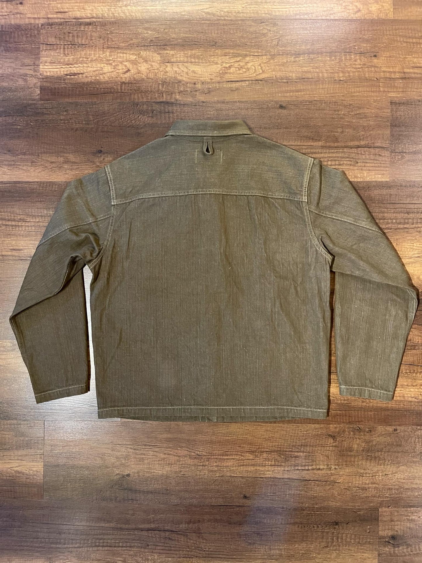 Orgueil Green Denim Jacket