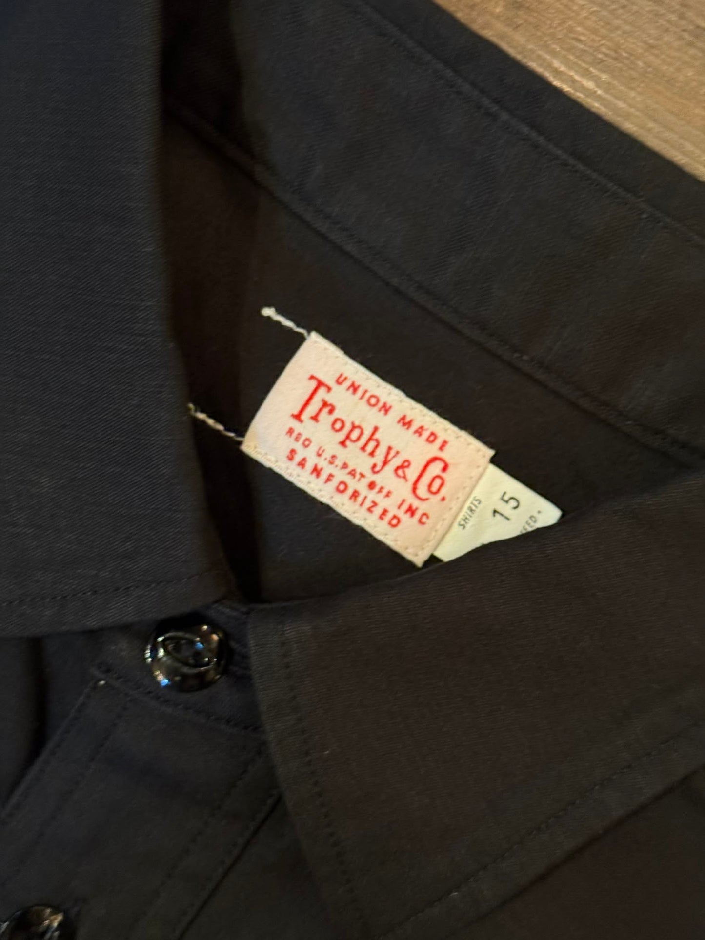 Trophy Clothing "Harvest" Back Satin L/S Shirt - Black