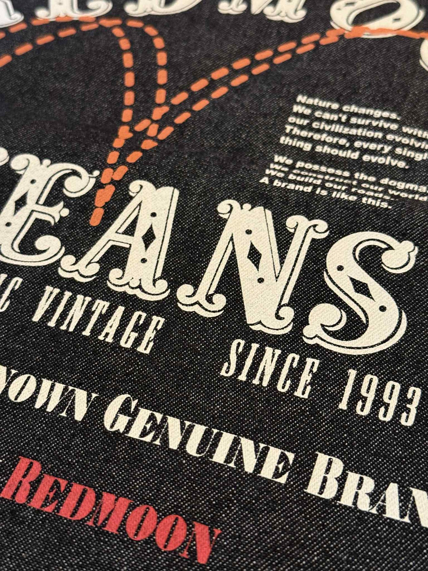 Redmoon Denim Tote Bag