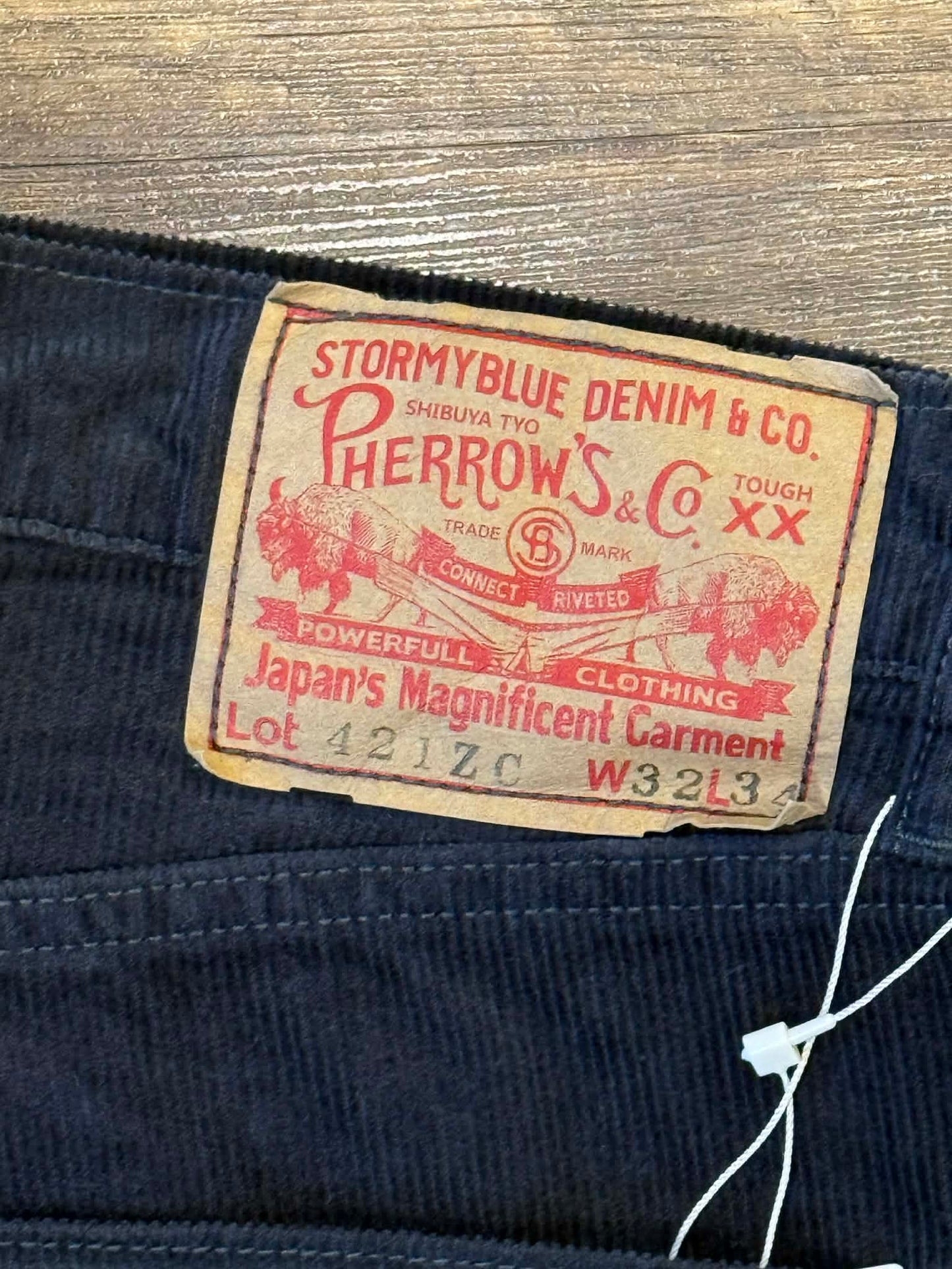 Pherrow's 5 Pockets Corduroy Pants -  Charcoal