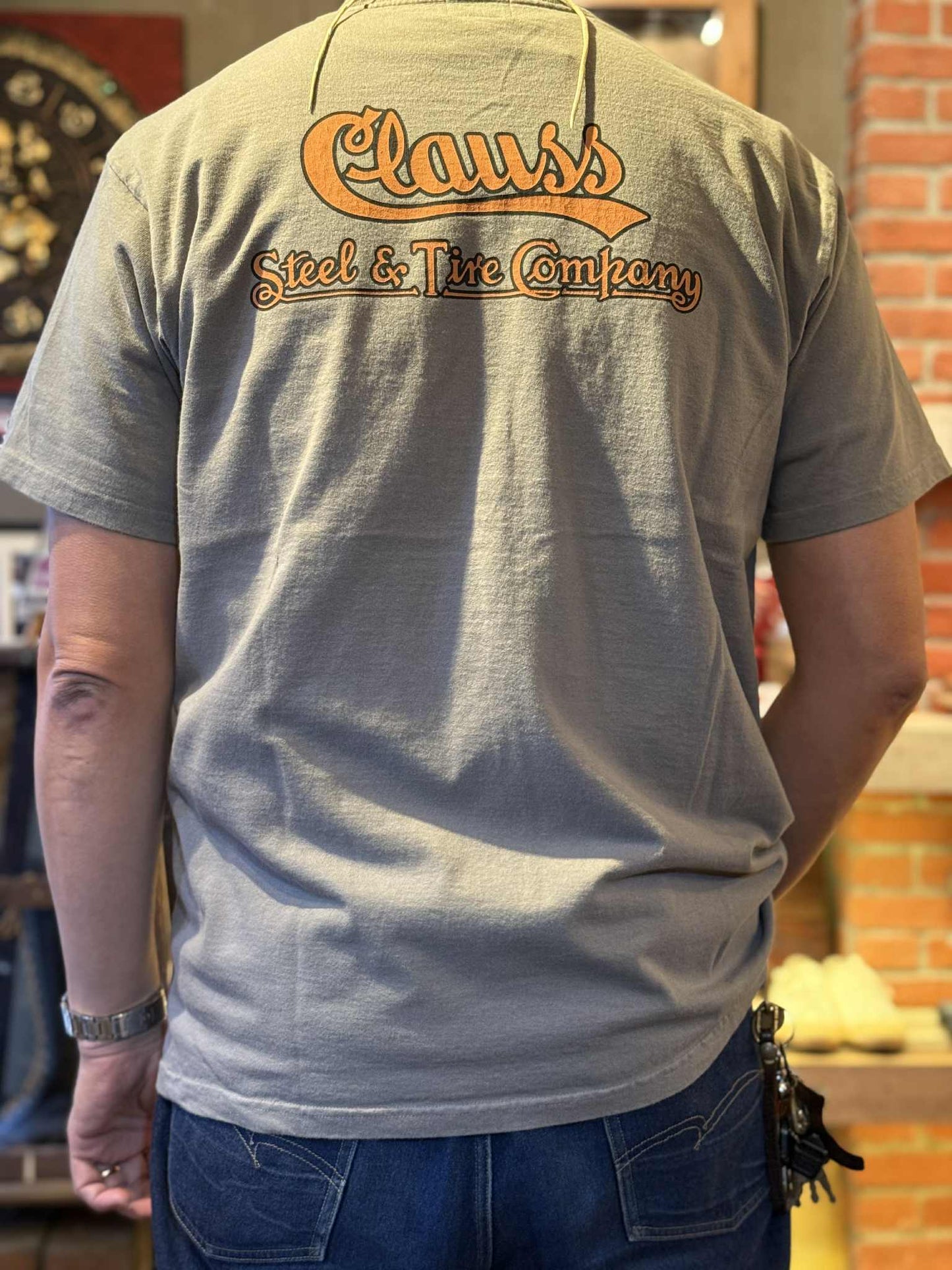 Pherrow's "Steel & Tire Co" Tee - Grey