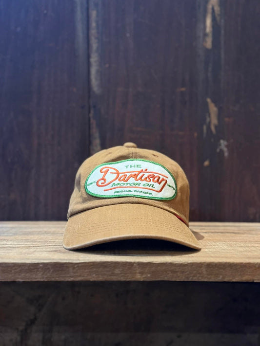 Studio D'Artisan "Motor Oil" Herringbone Cap - Camel