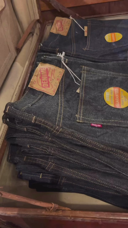 Denime Lot 224-66B "Black 66 Model" Jeans - One Washed